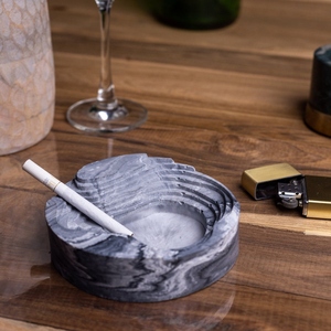 Aluminum Contemporary American Style Smokeless Square Ashtray Luxury Premium Elegant Durable Heat Resistant Modern Home Decor - Product Image 4