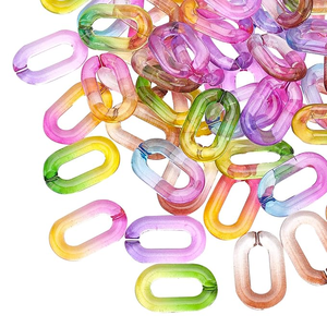 Colorful Transparent Resin Chain Links Made Wall Hanging Decor DIY Projects for Room Divider Angel Style Curtain Accessories - Product Image 3