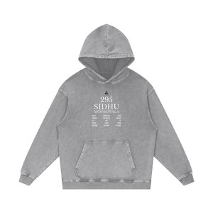 Sweats à capuche streetwear premium délavés à l'acide, vente en gros directe usine, avec coupe à épaules tombantes, options de personnalisation de marque, options de tissus épais et personnalisation sur mesure - Product Image 4