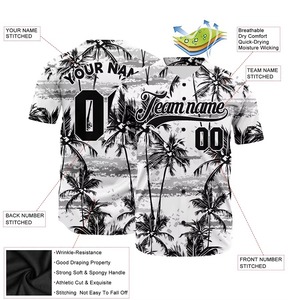 Nuevas Camisetas de Béisbol y Uniformes Personalizados Transpirables para Adultos de Alta Calidad 100% Poliéster con Cuello en V y Nombre del Equipo Personalizado - Product Image 5