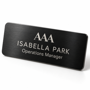 Placa de Identificación de Aluminio Personalizada con Nombre Grabado para Empleados, Etiqueta con Nombre y Logotipo, Fabricante OEM - Product Image 3