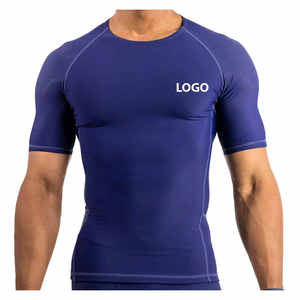 Camiseta de manga corta profesional para hombre, transpirable, anti-UV, de secado rápido, ecológica, de poliéster/spandex - Product Image 4