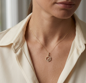 Luxury 14K Gold Lab Grown Diamond (Filled) IGI Certified Round Brilliant Cut Women's Pendant with Rhodium Plating Charm Jewelry - Product Image 1