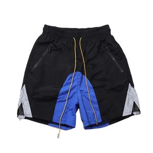 2022 Short en nylon personnalisé 3M cordon réfléchissant Streamer hommes mode Shorts Fitness Shorts Logo personnalisé été tissé tissu - Product Image 1