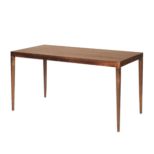 <b>Solid</b> <b>Wood</b> Dining <b>Table</b> with Tapered Legs (Suitable for Indoor & Outdoor Use) – Restaurant Dining <b>Table</b> - Product Image 1