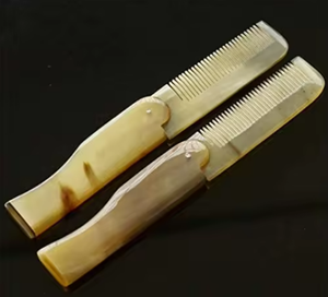 FAIZA CRAFT Peine de Bolsillo Plegable de Cuerno de Buey Natural Personalizado, Hecho a Mano, Sin Químicos, Antiestático, Impermeable, para Desenredar el Cabello - Product Image 4