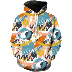 Sweat-shirt à capuche surdimensionné vintage personnalisé de haute qualité en tissu éponge épais avec broderie pour homme - Product Image 5