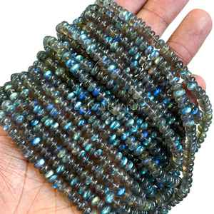 Cuentas Redondas de Labradorita Natural, Labradorita Azul Fuego, Cuentas Redondas Lisas de 5-7mm, Cuentas de Piedras Preciosas de Labradorita para la Fabricación de Joyas - Product Image 4