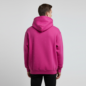 Customized Logo Sublimation 100% Cotton Polyester Long Sleeve Printed Oversize <b>Pullover</b> Personalized <b>Mens</b> Hoodies Solid Pattern - Product Image 5