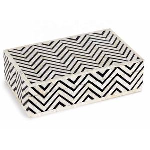 New Arrival Ribbed White Bone Inlay <b>Box</b> Bone <b>Storage</b> <b>Box</b> Decorative Bone Inlay Jewelry <b>Box</b> for <b>Shelf</b> or Coffee Table Decor - Product Image 4