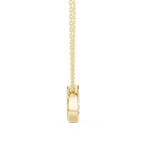 Pendentif en or 14 carats authentique avec diamant marquise serti clos, collier minimaliste et sophistiqué, bijoux fins élégants, boutique de détail - Product Image 5