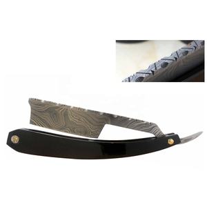 IKZARSA I-BWR-01 <b>Straight</b> Razor Stainless Steel Blade Single Blade Black Handle Barber Shop Use Men's Face Shaving - Product Image 6