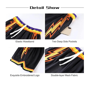 Shorts en maille unie pour adultes, best-sellers, design sublimé, respirants, séchage rapide, streetwear, entraînement en salle de sport, avec design et taille personnalisés - Product Image 5