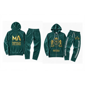 ชุดวอร์มมีฮู้ด Mudassar Ali Apparel Enterprises ผลิตจากโพลีเอสเตอร์ 100% หนัก 350 กรัมต่อตารางเมตร ซิปยาวเต็มตัว กระเป๋าหน้า - Product Image 4