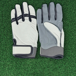 Gants de frappe de baseball à manchette longue de la série originale, en cuir, avec fermeture auto-agrippante, design durable et léger, plusieurs modèles - Product Image 2
