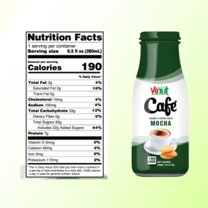 เครื่องดื่มกาแฟมอคค่า (เมล็ดกาแฟอาราบิก้า) 280มล. ตัวอย่างฟรีขายร้อนฉลากส่วนตัวซัพพลายเออร์ขายส่ง (OEM, ODM) - Product Image 2