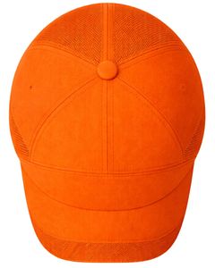 Gorra deportiva de malla naranja para hombre, transpirable, ligera, ajustable, para correr, entrenar, béisbol, para uso en exteriores. - Product Image 1