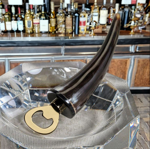 Tire-bouchon artisanal durable et écologique en laiton, élégant, avec poignée en corne noire et blanche à carreaux, en acier inoxydable, unique - Product Image 6