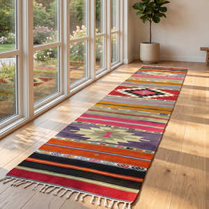 Traditional Geometric Pattern Kilim Rugs High Quality Outdoor Rugs Personalized Welcome Door <b>Mat</b> Quick Dry Carpert Kilim 5X10 - Product Image 2