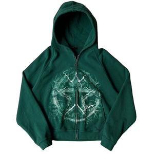 Sudadera con Capucha Estampada DTF para Hombre – Diseño Personalizado Oversize de Algodón Grueso con Bolsillo Canguro - Product Image 3