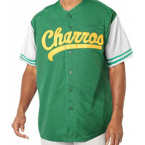 เคนนี พาวเวอร์ส # 55 มายร์เทิลบีช เมอร์เมนเสื้อเบสบอลแบบเย็บสีน้ำเงินและสีเขียวป้องกันรังสียูวีขนาดพลัสไซส์ - Product Image 4