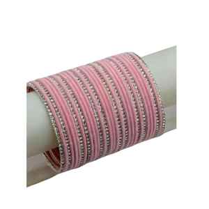 Juego de Brazaletes Churi de Bajo MOQ para Niñas, Estilo Elegante, Brazaletes Churiyan Hechos a Mano en India, Joyería para Mujer Disponible a Precio Económico - Product Image 1