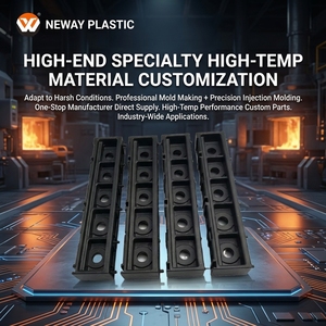 Neway Mold Making ABS+PC PP PC PA HIPS PVC PE PS POM Acrylic PMMA Industrial Use High <strong>Temperature</strong> Plastic Injection Parts - Product Image 1