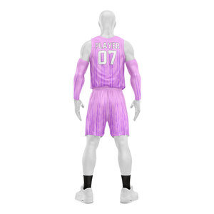 Conjunto de Camiseta y Pantalones Cortos de Baloncesto Sublimados Personalizados, Cuello en V, Sin Mangas, Secado Rápido, Poliéster, Unisex, Ropa Deportiva para Adultos - Product Image 6