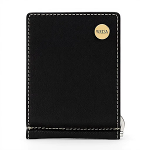 Wriza A7 Saffiano <b>Leather</b> Budget <b>Binder</b> Wallet with Wristlet 13 Colors RFID Zipper Money Organizer Compact Zippy Planner Book - Product Image 1
