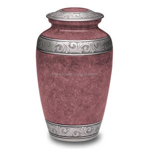 Lassic Pink Solid <b>Metal</b> Adult Cremation Urn Finished with a Pretty Pink <b>Lacquer</b> Coat for Funeral Supplies - Product Image 4
