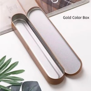 En stock: Caja de regalo metálica con tapa abatible, caja metálica para bolígrafos, caja metálica para herramientas con inserto de esponja para agujas de acné/puntos negros, para escuela y oficina - Product Image 4