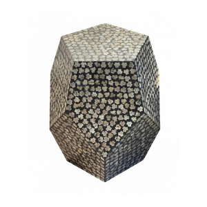 Mesa de Centro de Estilo Nórdico de Lujo con Incrustaciones de Hueso, Mesa Redonda con Incrustaciones Florales de Madreperla, Muebles Modernos para el Hogar - Product Image 3