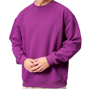 Sweat-shirts d'hiver surdimensionnés en coton avec logo personnalisé, coupe ample, épaules tombantes, haute qualité, en vente - Product Image 1