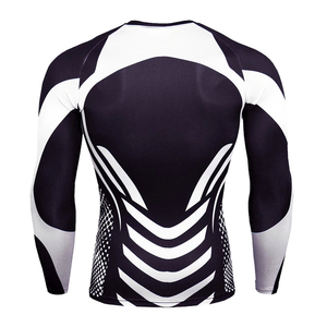 Compression Gym Shirts <b>Surfing</b> Long Sleeve Custom Logo UV BJJ Rashguard MMA Sublimated Mens Rash Guard - Product Image 2