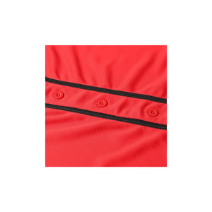 Maillot de baseball personnalisé pour équipe, respirant, en mesh, uniforme de softball, chemise de baseball rouge unie à boutons pour l'entraînement - Product Image 5