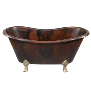 Premium Metal Bathtub Sturdy Durable Bathtub With Leg Handicraft Copper Finished Handmade Bathtub Rim Decorative - Product Image 2