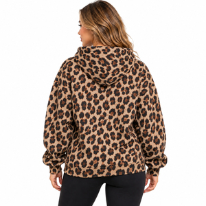 Sudadera con Capucha Personalizada con Estampado Animal para Mujer, Sudadera de Forro Polar Estampada Extra Grande, Sudadera Cálida de Invierno, Sudadera con Capucha con Diseño Personalizado para Mujer - Product Image 2