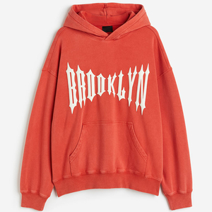 Sudadera con Capucha P*nk Negra, Material de Algodón Puro, Sudadera con Capucha Gruesa con Estampado Puff, con y sin Pedrería, Sudaderas para Hombre - Product Image 5