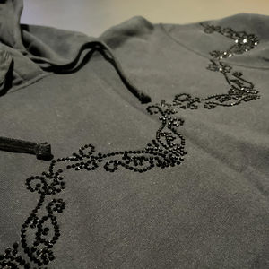 Sudadera con Capucha Personalizada con Pedrería, 100% Algodón, para Hombre y Mujer, Colores Personalizados, Estilo Urbano, Transpirable y de Secado Rápido - Product Image 5