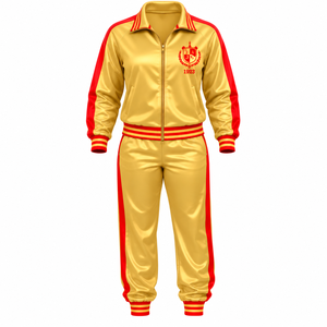 PDK <b>Womens</b> Polyester Tracksuit Flexible Sportswear Two Piece Set with Easy Fit Track Pants and Matching <b>Jacket</b> for Gym Sessions - Product Image 3