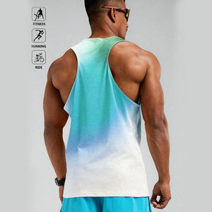 Camiseta sin mangas de fitness para hombre 2023 con cuello redondo, de algodón de secado rápido, ropa de gimnasio ligera y transpirable, chaleco muscular. - Product Image 5