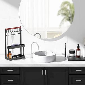 Organizador de Joyas Multinivel con Barra de Ganchos, Bandeja de Exhibición, Soporte para Gafas de Sol, Diseño Ahorrador de Espacio Anti-Enredos para Collares - Product Image 5