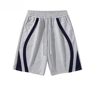 Pantalones Cortos Bermuda Casuales para Hombre con Cintura Ajustable con Cordón y Raya Lateral, de Secado Rápido, Tejido de Poliéster, para Deporte, Fabricante OEM ODM - Product Image 5