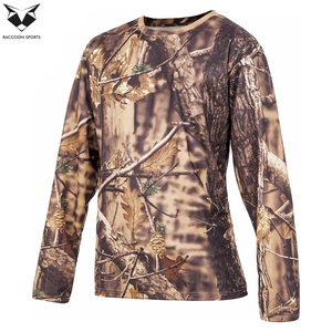 Camisetas y Tops de Caza de Manga Larga, Ligeras, Transpirables, con Tecnología de Absorción de Humedad, de Poliéster y Algodón con Perlas - Product Image 3