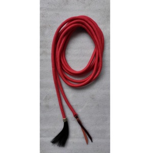 Rênes en Mecate tressées à la main, rênes de dressage, nœuds naturels et de couleur marron : Nylon marron de qualité supérieure - Cuir brut pour chevaux - Product Image 2