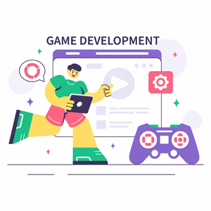 Servicios de creación de videojuegos interactivos y soluciones de diseño de mundos virtuales para entretenimiento multiplataforma inmersivo - Product Image 1