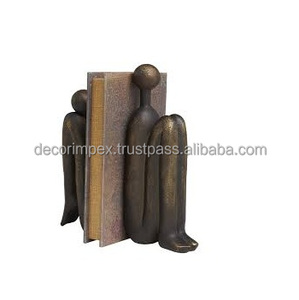 Serre-livres décoratifs de personnes de polystone serre-livres antidérapants, serre-livres réglés de bureau - Product Image 1