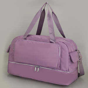 Sac de voyage pour homme classique et élégant en polyester 100% grande capacité, sac de week-end en cuir véritable effet peau de serpent de luxe - Product Image 3