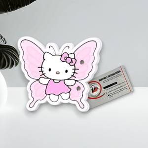 ขนตาปลอมอะคริลิคแม่เหล็กทรงรูปหัวใจรูปไข่ลายผีเสื้อน่ารักแบบปรับแต่งได้ ลายเฮลโลคิตตี้ รักษาสิ่งแวดล้อม ใช้ซ้ำได้ - Product Image 5