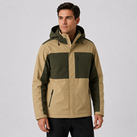 Veste à capuche unisexe en toile, épaisseur standard, rembourrée en fibre de polyester 100 %, coupe-vent, matelassée pour l'hiver, décontractée, avec fermeture éclair